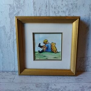 Classic Pooh Winnie The Pooh Christopher Robin Boots Disney Framed Picture Art 6
